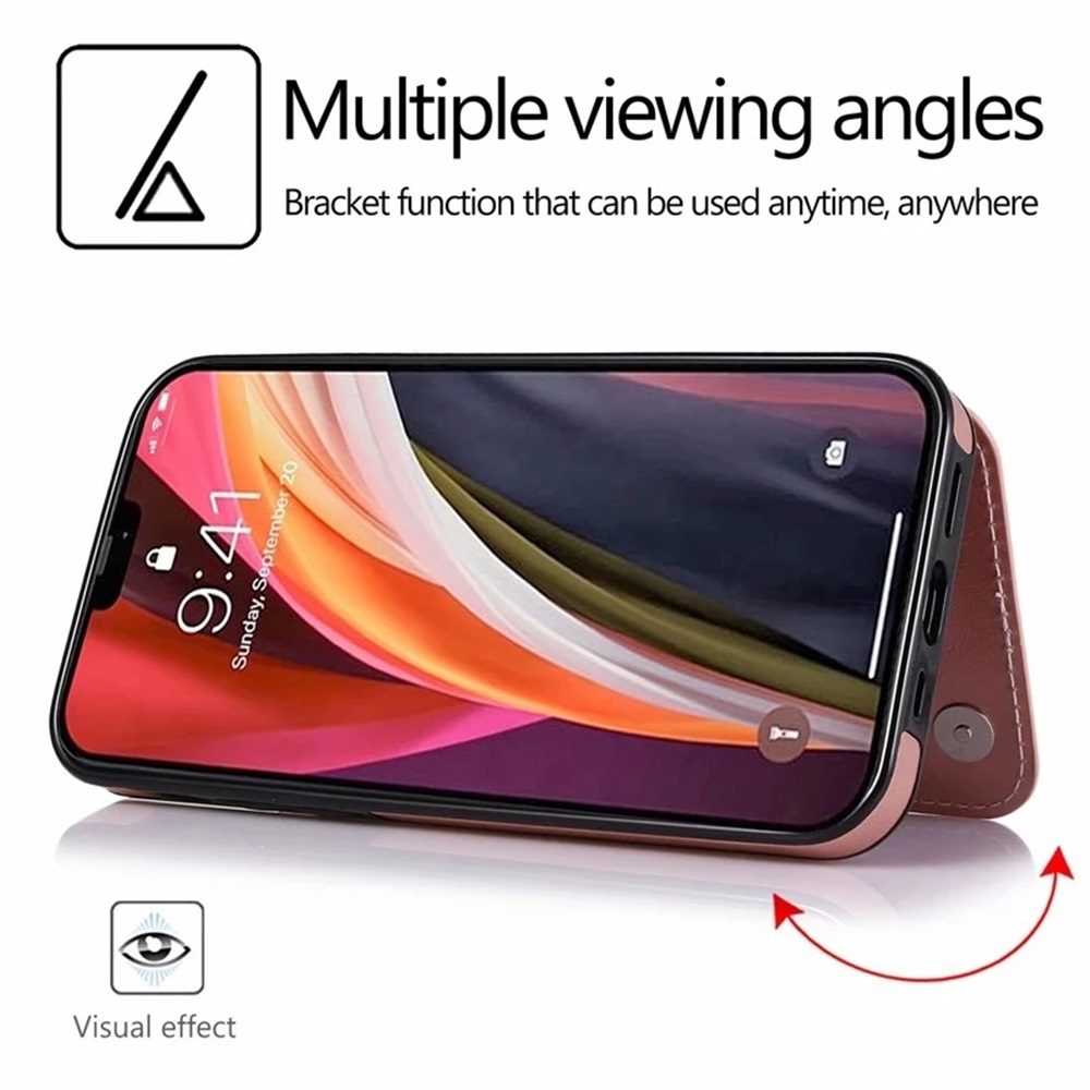 Ã‰tui arriÃ¨re en cuir pour Samsung Galaxy, S21, S20 FE 2022, S22, S23 Ultra, S10e Lite, S9, S8 Plus, S7 Edge, portefeuille Flip Cover, porte-cartes n° 4