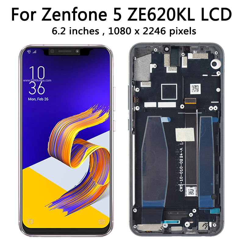 Ã‰cran tactile LCD pour Zenfone 5z ZS620KL Z01RD, 6.2 original, pour Bali ZenFone 5 traitÃ© 620KL X00QD ZF620KL X00QDA n° 5