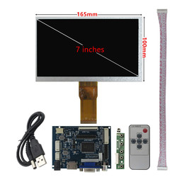 Moniteur Ã  Ã©cran LCD de 7 pouces, carte de commande de pilote 2AV Compatible HDMI VGA pour Raspberry Pi Banana/Orange Pi Mini ordinateur small picture n° 1