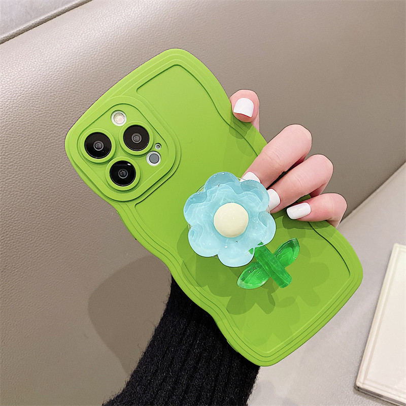 Coque de tÃ©lÃ©phone en silicone souple avec support de fleur 3D, housse ondulÃ©e pour OPPO Reno 7, 5G, Oppo Reno 2, 2z, 3, 4, Reno 5, 8, 9, 7z, 8z, 4z n° 3