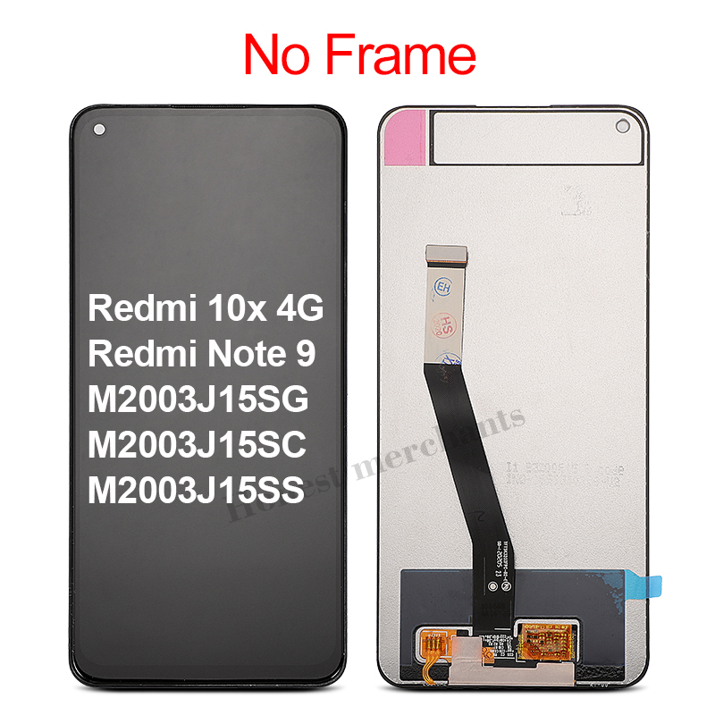 Ã‰cran tactile Lcd de remplacement, 6.53 pouces, pour Xiaomi Redmi note 9 10x4G n° 3