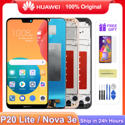 Ã‰cran tactile d'affichage Ã  cristaux liquides avec le cadre pour Huawei Nova 3E ANE-LX1 LX2 LX3 AL00 L23 LCD 5.84 affichage d'origine pour HUAWEI P20 Lite