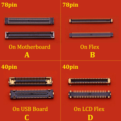 Connecteur Flex FPC pour Ã©cran d'affichage LCD, carte de chargeur USB, Samsung Galaxy A31, A315, A315F, A71, 5G, A716U, A716B, 40 broches, 78 broches, 2-10 piÃ¨ces