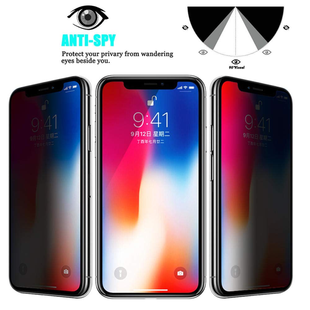 Protecteur d'Ã©cran anti-espion pour Apple, verre guatÃ©maltÃ¨que, film de confidentialitÃ©, iPhone 15, 14, 11 Pro, XS Max, X, 13, 12 Mini, Poly, 8 Plus, SE, 2022, 1 Ã  5 piÃ¨ces n° 5