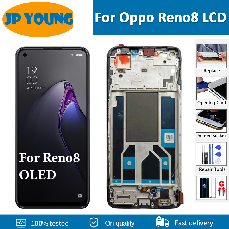 Ensemble Ã©cran tactile LCD OLED de remplacement, pour OPPO Reno 8, CPH2359, 6.43 n° 1