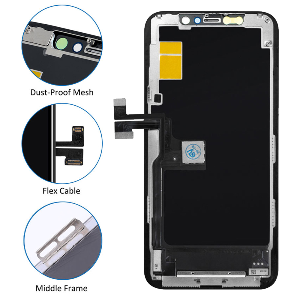 Ensemble Ã©cran tactile LCD OLED 3D de remplacement, pour iPhone 11 Pro A2215 A216, piÃ¨ces de rechange pour tÃ©lÃ©phone n° 3