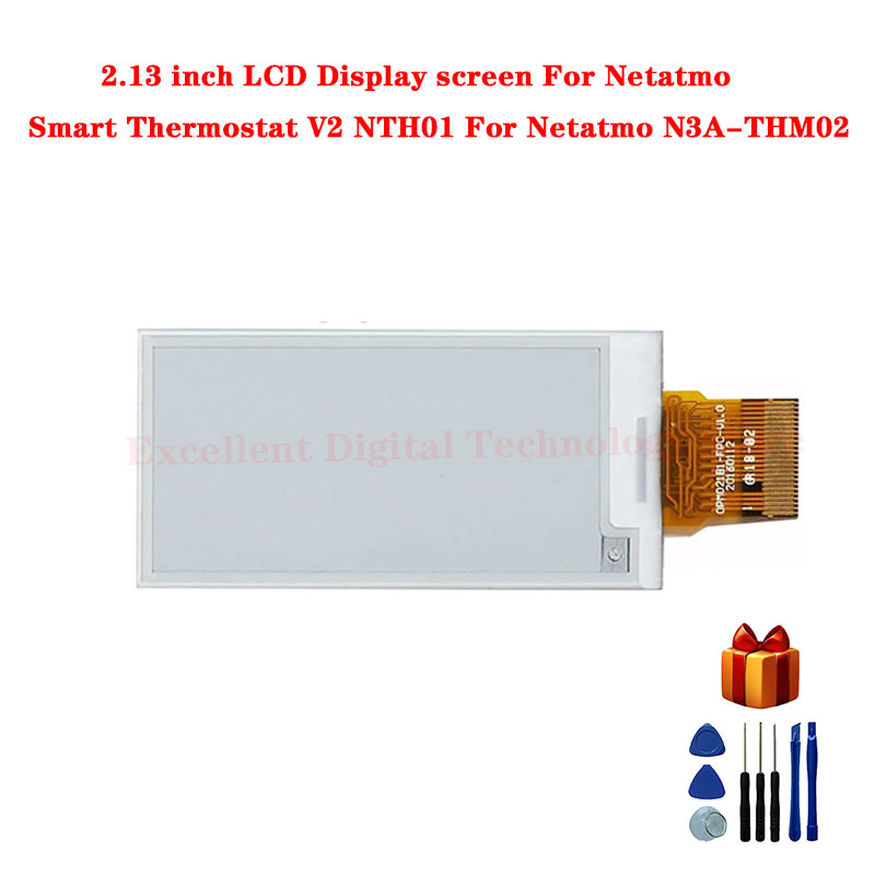 Ã‰cran d'affichage Ã  cristaux liquides de 2.13 pouces pour Netatmo Smart ThermoandreV2 NTH01 pour N3A-THM02 Netatmo n° 2