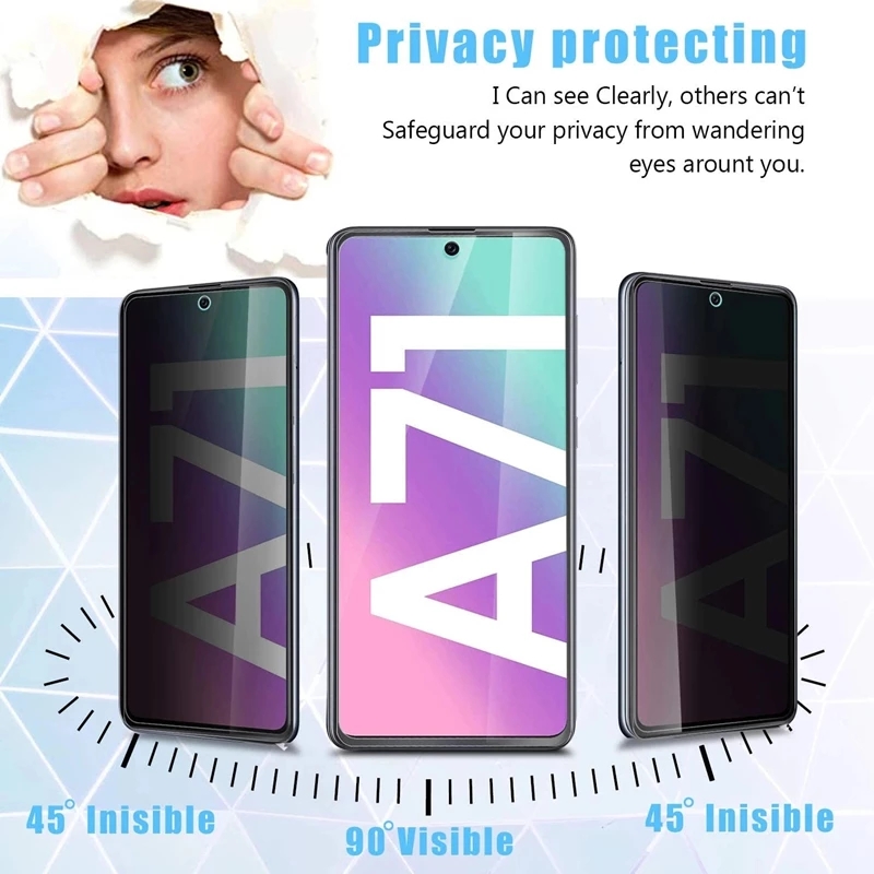 Protecteur d'Ã©cran de confidentialitÃ© pour Samsung Galaxy, verre anti-espion, A13, A53, A52, A12, A33, A32, A51, A52S, A73, A72, A22, M51, A54, M52, S10E, S20FE n° 2