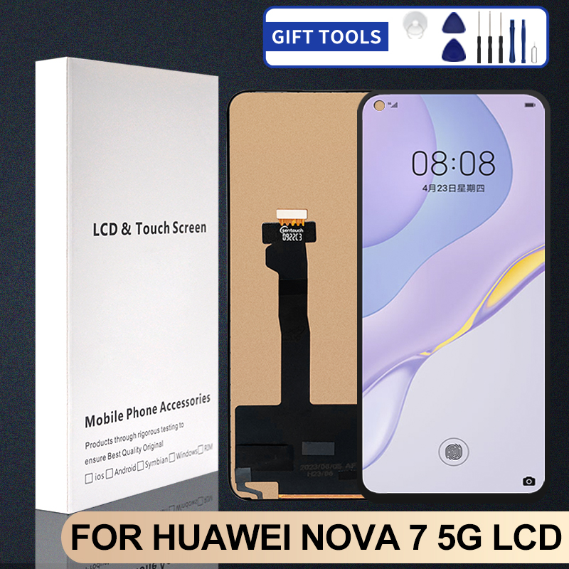 Ã‰cran tactile LCD 6.53 pouces pour Huawei Nova 7 5G, HÃ©bergements eur JEF-NX9 AN20 AN00, assemblage d'Ã©cran pour Honor 30 affichage livraison gratuite n° 1