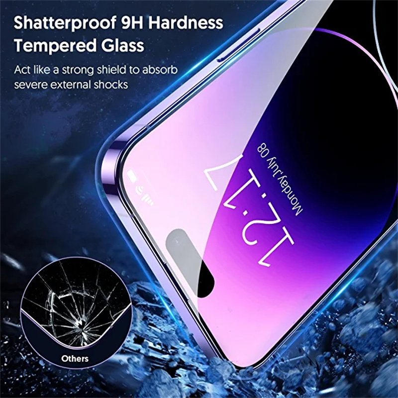 Protecteur d'Ã‰cran en Verre pour iPhone, Accessoire pour ModÃ¨les 15, 14, 13, 12, 11 Pro Max, 13 Mini, 14, 8, 7, 6, 6S, 15 Plus, Poly X, XS Max, 4 PiÃ¨ces n° 4