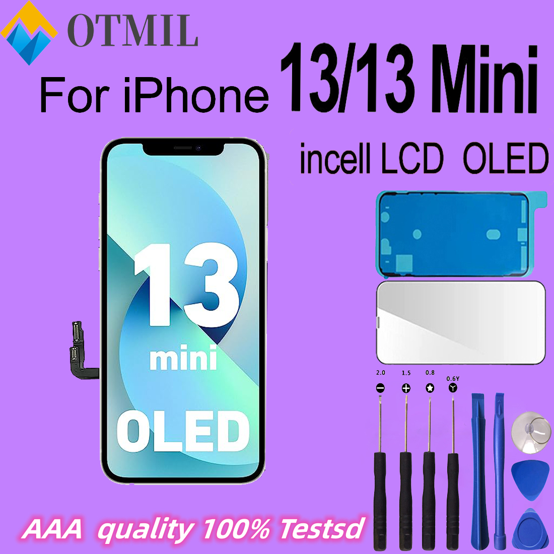 Ã‰cran Tactile LCD OLED 3D de QualitÃ© Incell, PiÃ¨ces de Rechange et d'Assemblage avec Cadeau, pour iPhone X 13 13 Mini, AA ++ n° 1