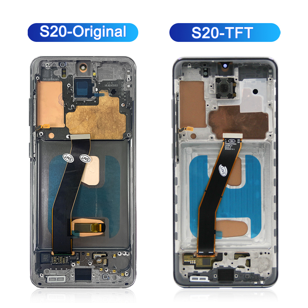 100% testÃ© AAA S20 LCD avec cadre pour SAMSUNG Galaxy S20 SM-G981B/DS G981 Ã©cran tactile HÃ©bergements eur assemblÃ©e remplacement n° 4