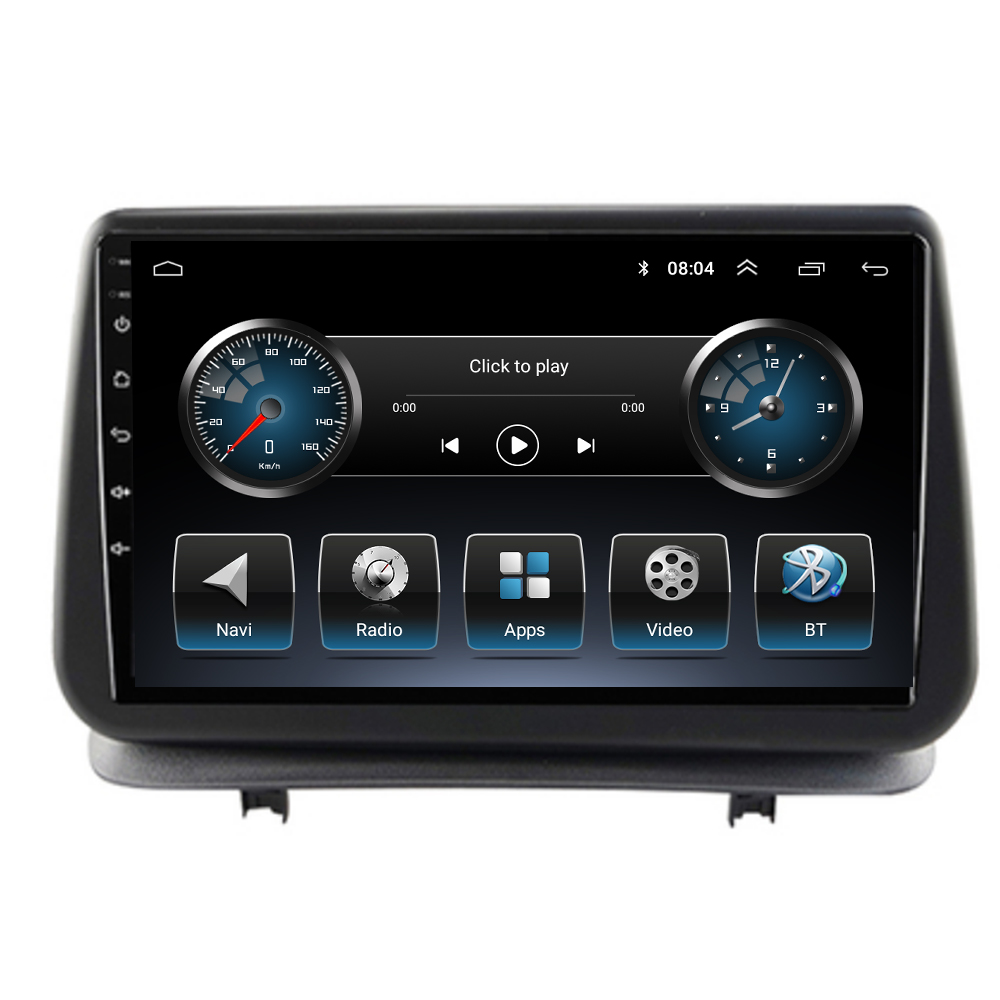 Autoradio Android 12, Navigation GPS, Lecteur VidÃ©o, StÃ©rÃ©o, 2DIN, Limitation, pour Voiture Renault Clio 3 (2005-2014) n° 1