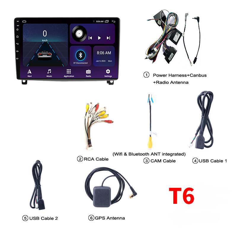 Autoradio StÃ©rÃ©o avec Navigation GPS, BT, IPS, Lecteur VidÃ©o, Moniteur, UnitÃ© Centrale pour Voiture KIT 407, 2004 - 2011 n° 6