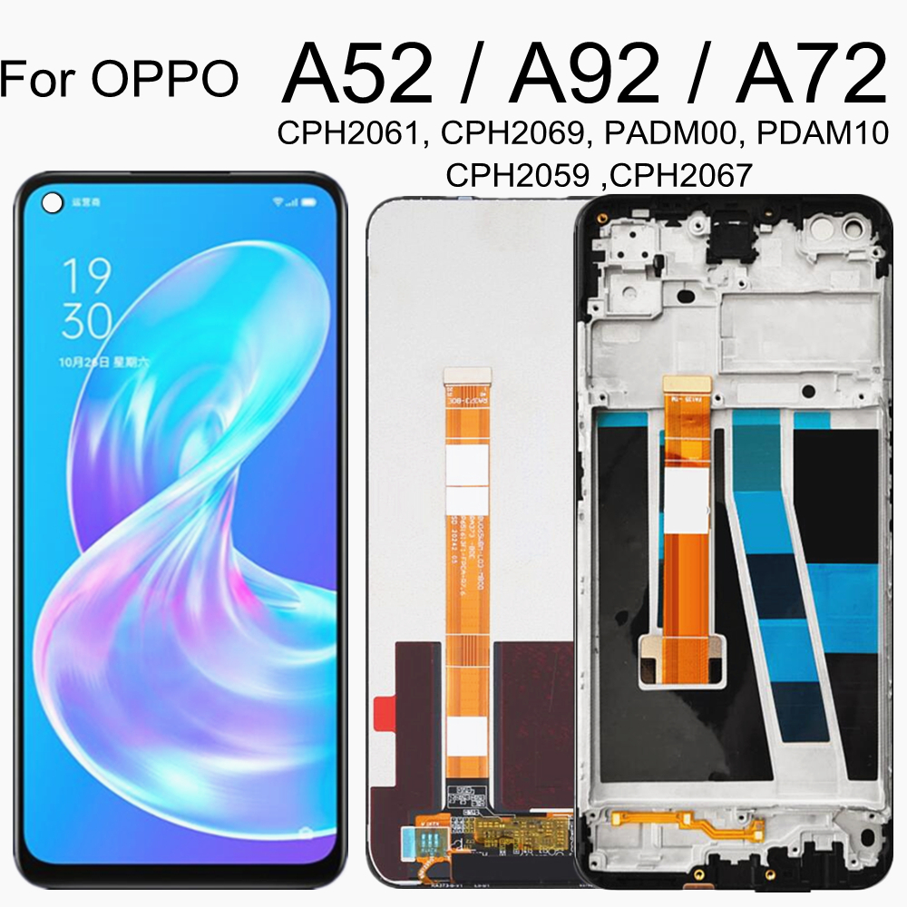 Bloc Ã©cran tactile LCD de remplacement, 6.5 pouces, pour OPPO A72 A92 A52 4G CPH2069 CPH2067 n° 1