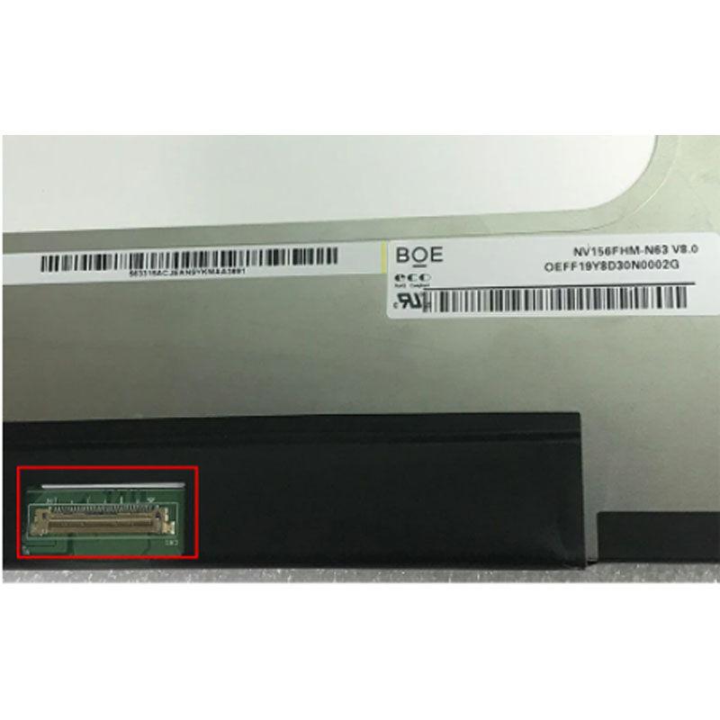 15.6 panneau d'Ã©cran d'affichage Ã  cristaux liquides d'ordinateur portable de FHD IPS NV156FHM-N63 V8.0 NV156FHM-N4H B156HAN09.1 FHD 1920*1080 30 goupilles eDP 60HZ n° 3