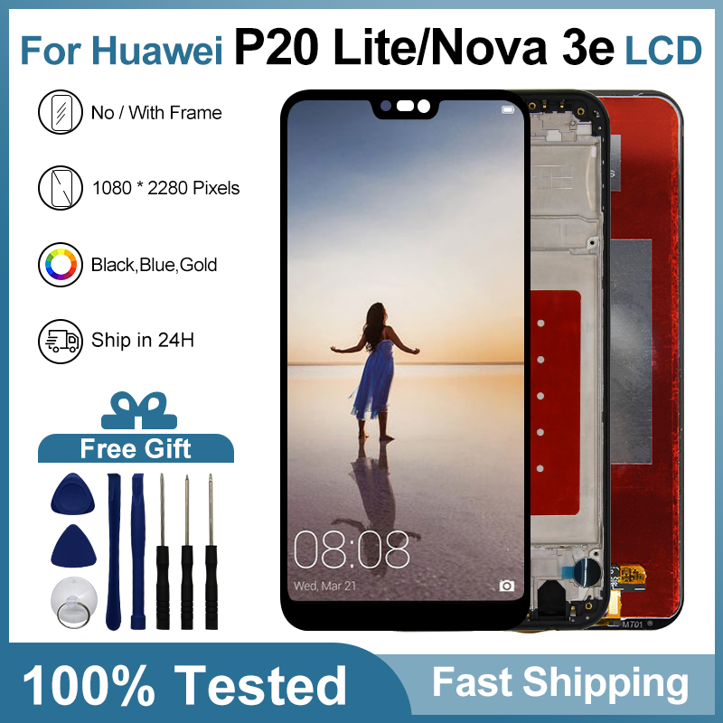 LCD para huawei p20 lite  pantalla para de 5.84 inches, NumÃ©riseur para Huawei P20 Lite Pantalla Nova 3e ANE-LX1 ANE-LX2 affichage LCD n° 1