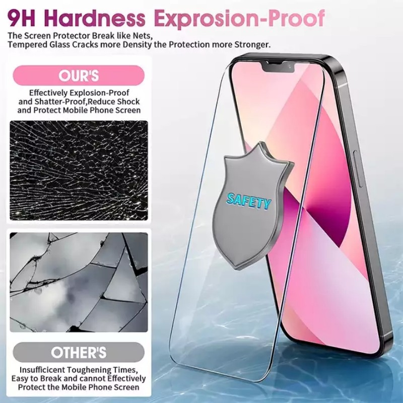 Protecteur d'Ã©cran en verre Guatemala pour iPhone, iPhone 15 13 12 11 Pro Max Mini, iPhone 14 Pro 7 8 6 6S Plus SE2020 X Poly Xs Max, 4 piÃ¨ces n° 4