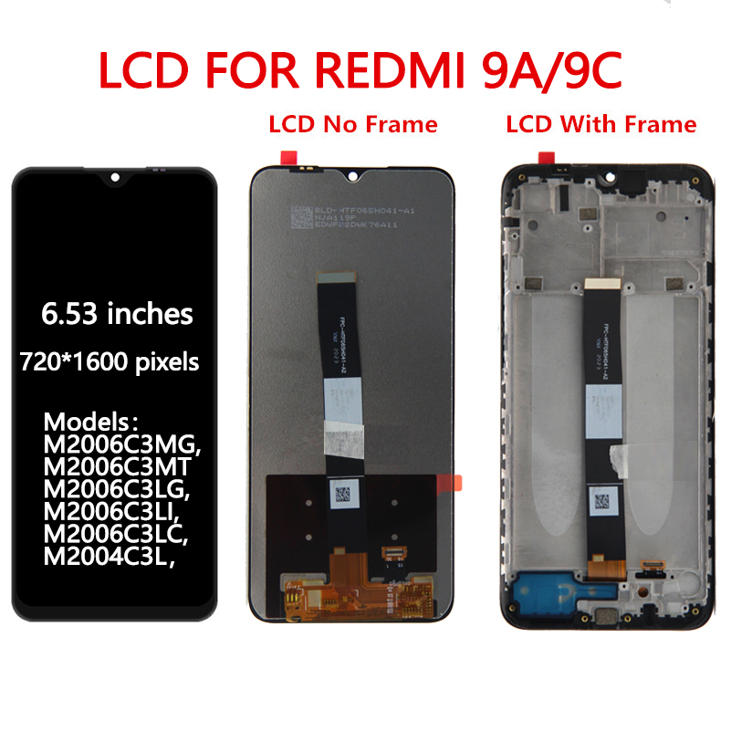 Affichage d'origine pour Xiaomi Redmi 9A/9C LCD Ã©cran tactile numÃ©riseur pour Redmi 9 LCD remplacement piÃ¨ces de tÃ©lÃ©phone assemblage n° 2