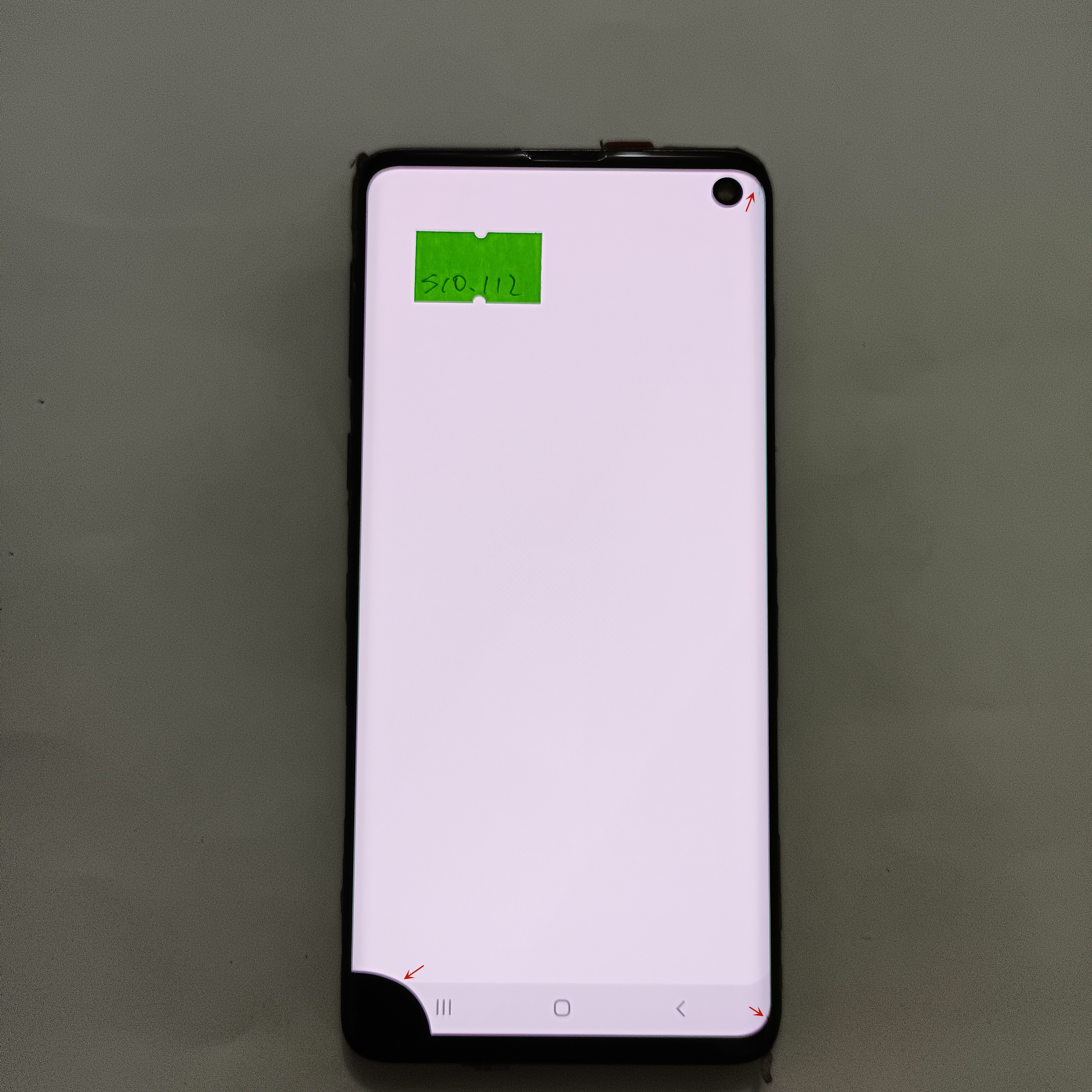 Ã‰cran LCD 6.1 en effet dÃ©faut pour SAMSUNG Galaxy S10 G973 G973F/DS G973U SM-G9730 LCD tactile HÃ©bergements eur assemblÃ©e avec points noirs n° 4