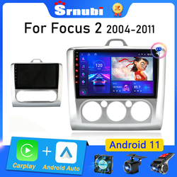 Srnubi-Autoradio Android 11, Navigation GPS, Carplay, Lecteur StÃ©rÃ©o, DVD, 2Din, Limitation, Ford Focus 2, 3, Mk2, Mk3, 2004, 2005 - 2011 small picture n° 1