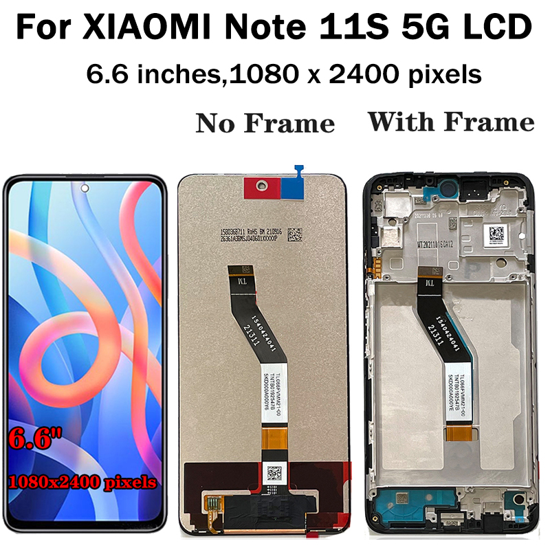 NumÃ©riseur d'Ã©cran tactile LCD pour Xiaomi Redmi Note 11S 5G, 2201117Xenon LCD, 5G, 22031116BG, Original n° 5