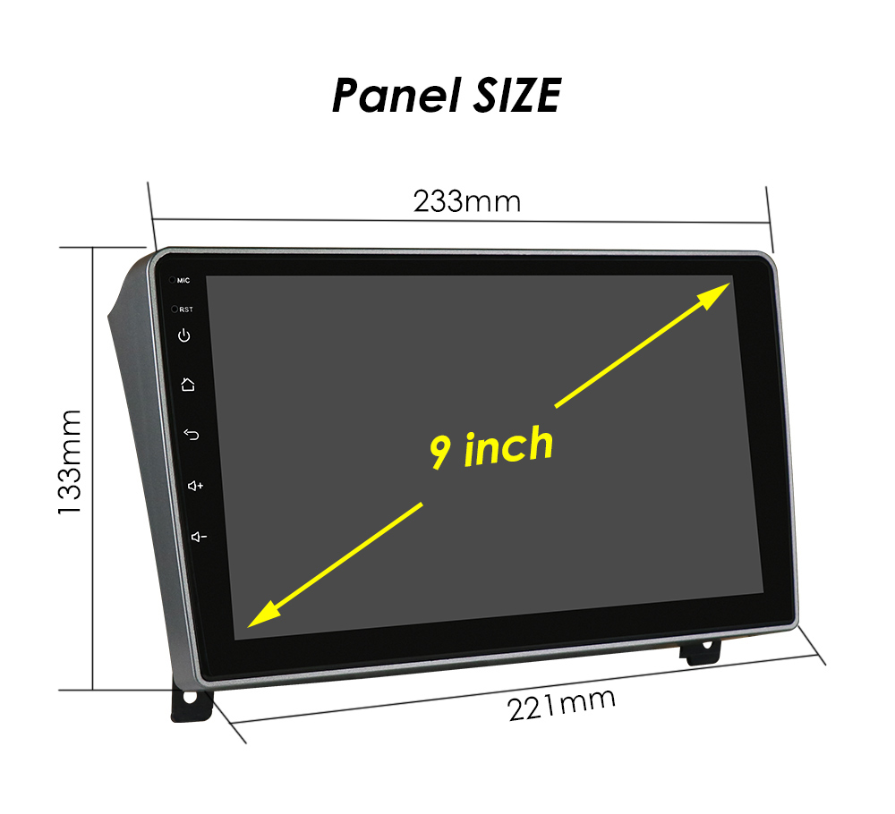 Autoradio 9 , Android 12, navigation GPS, lecteur multimÃ©dia, stÃ©rÃ©o, vidÃ©o, unitÃ© centrale, 2 DIN, pour voiture KIT 407 1 (2004-2011) n° 6