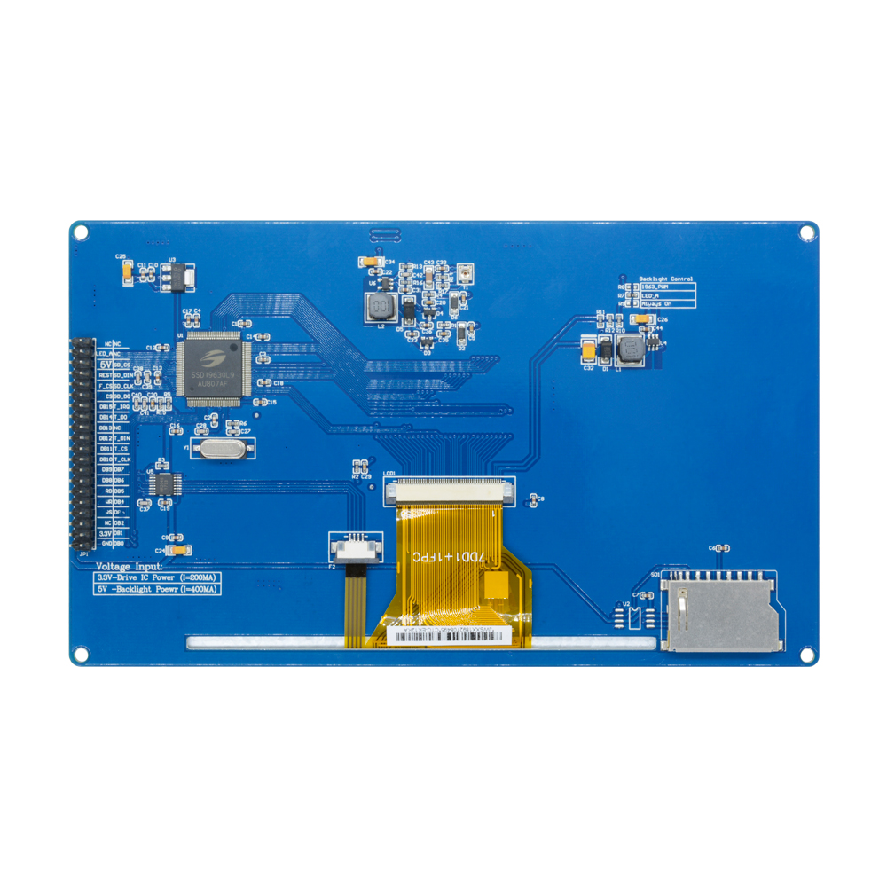 Ã‰cran tactile LCD TFT 7 800x480 SSD1963, contrÃ´leur de rÃ©troÃ©clairage LED PWM, technologie pour Ardu3751 AVR STM32 n° 6