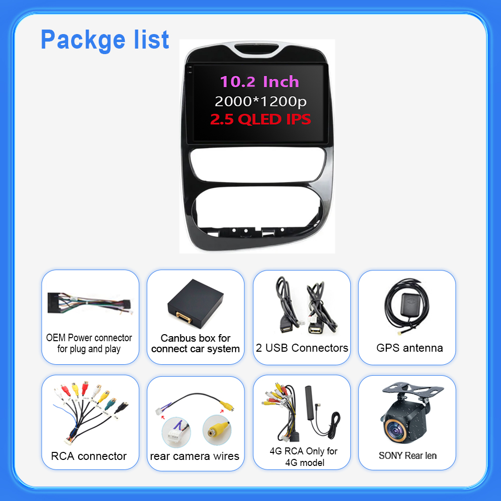 Android Auto Pour RENAULT Clio 4 BH98 KH98 2012 - 2019 Radio de Voiture Haute Performance MultimÃ©dia Lecteur VidÃ©o StÃ©rÃ©o CPU 5G DVD Wifi n° 6