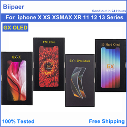 Ã‰cran d'affichage LCD AMOLED GX pour iPhone, assemblage AMOLED testÃ©, vÃ©ritable GX, iPhone X XS XS MAX, iPhone 12 12Pro 13 12Mini