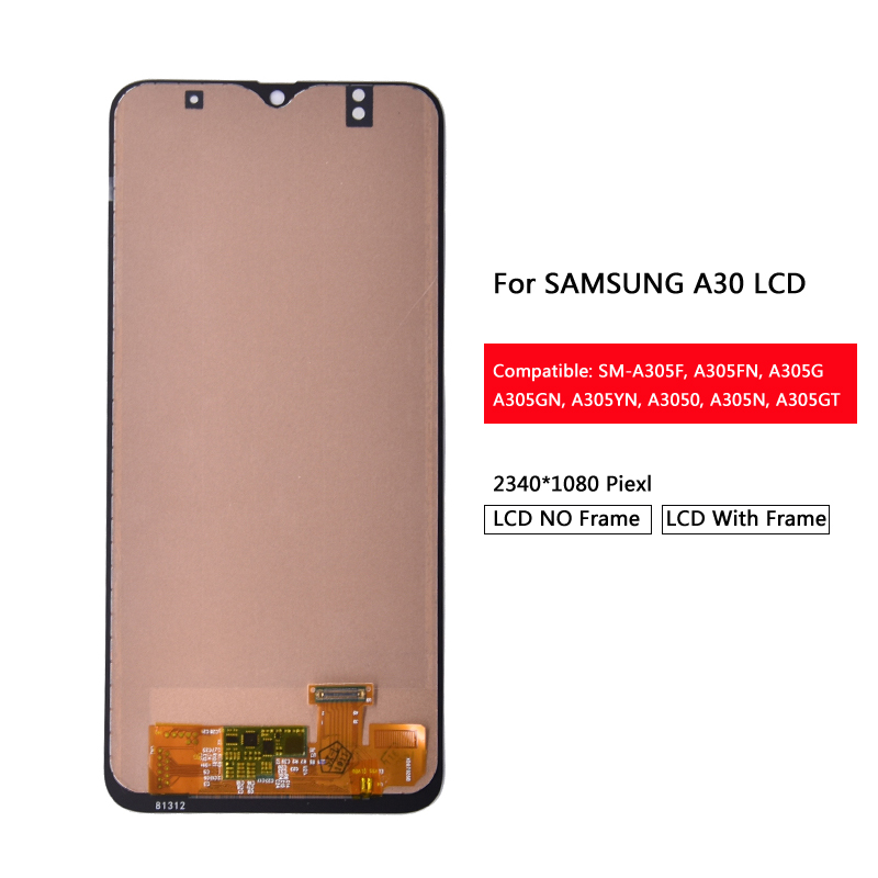 Ensemble Ã©cran tactile LCD, pour Samsung galaxy A30 A305/DS A305F A305FD A305A n° 2