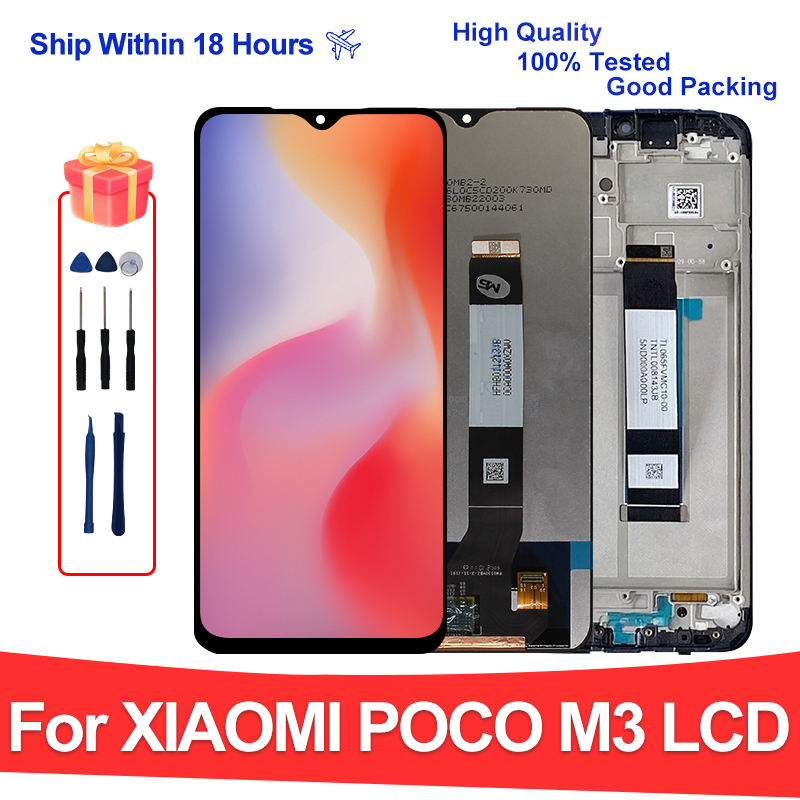 PiÃ¨ces de rechange d'Ã©cran tactile LCD pour Xiaomi POCO M3, Ã©cran Xenon, Redmi 9T, M2010J19CG, 6.53 n° 1