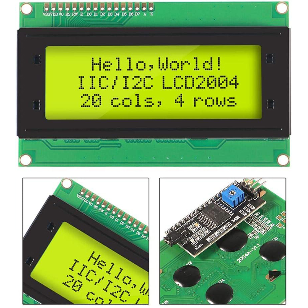 Hosp2004-Moniteur d'affichage LCD pour Ardu37, Ã©cran rÃ©tro4.2 bleu et vert, IIC, I2C, 2004, 20tage, 5V Rick, 2004 n° 3