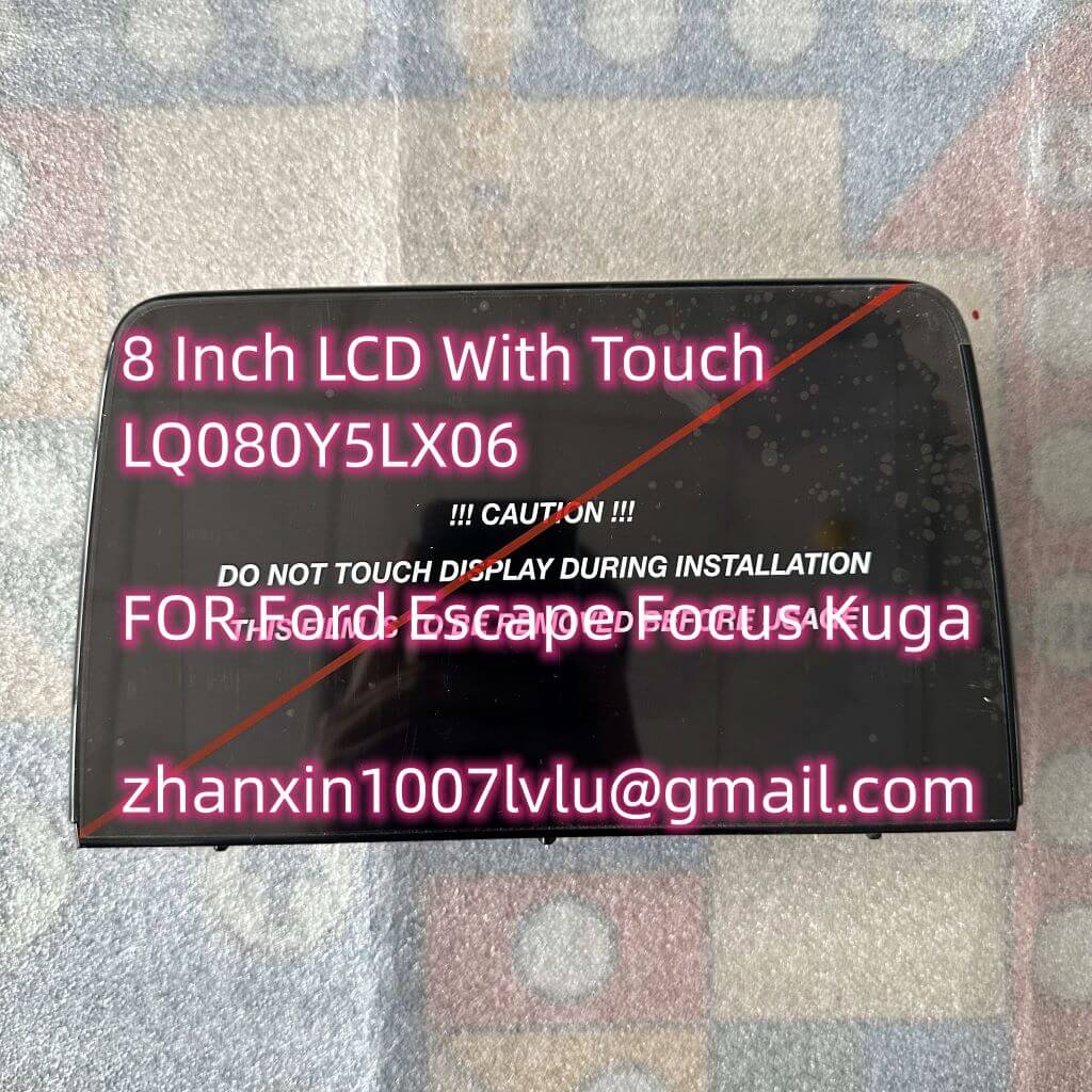Écran LCD avec écran tactile pour voiture Ford Escape Focus Kuga, radio audio CD, navigation, neuf, original, LQ080Y5LX06, 8 pouces n° 4
