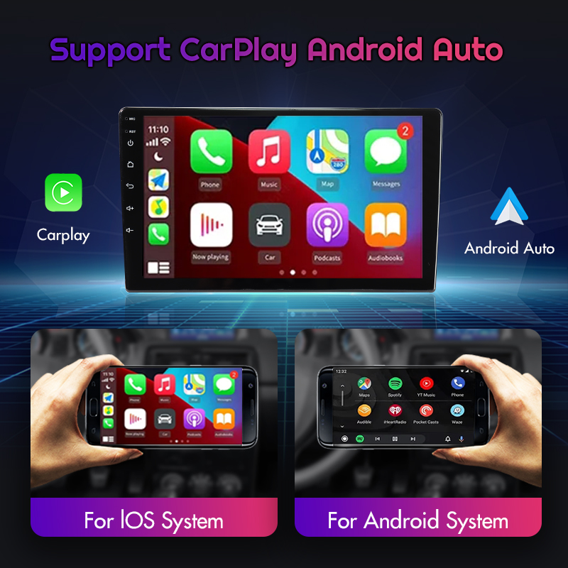 QSZN-Autoradio Android 12, 9 Pouces, 2K, QLED, Lecteur VidÃ©o, GPS, 4G, Carplay, Limitation, pour Ford ATIC 2015, 2016, 2017, 2018 n° 4