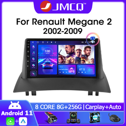 JMCQ-Autoradio Android 11, Navigation GPS, Carplay, DSP, 4G, WiFi, Lecteur Vidéo, Limitation, 2 Din, Renault Megane 2 2002-2009