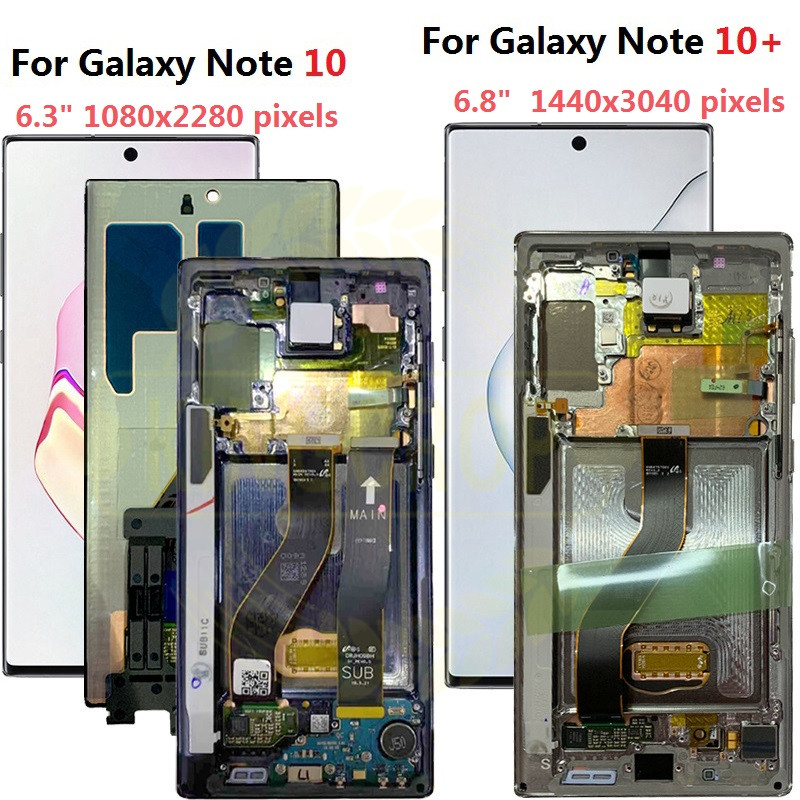 Ã‰cran tactile LCD avec chÃ¢ssis, pour Samsung Galaxy Note 10 Plus 5G N975 n976b N970F N9700 n° 1