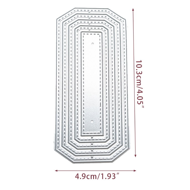 Matrices de dÃ©coupe en mÃ©tal, Ã©tiquette rectangulaire, pochoir, bricolage, Scrapbooking, modÃ¨le de carte en papier, moule, gaufrage, dÃ©coration artisanale n° 4