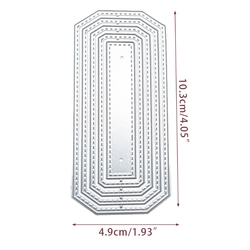 Matrices de dÃ©coupe en mÃ©tal, Ã©tiquette rectangulaire, pochoir, bricolage, Scrapbooking, modÃ¨le de carte en papier, moule, gaufrage, dÃ©coration artisanale small picture n° 4