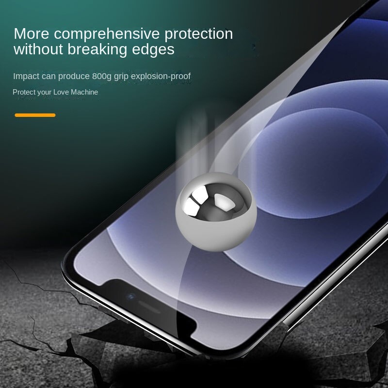 Verre de protection complet pour iPhone, protecteur d'Ã©cran pour iPhone 11, 12, 13, 14 Pro Max, X, Poly, XS Max, 7, 8, 6s Plus, SE Glass, 2 piÃ¨ces n° 4