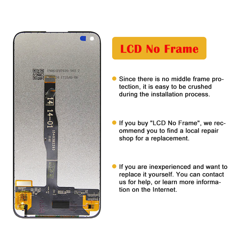 Écran tactile LCD de remplacement, 6.4 pouces, pour Huawei P40 Lite JNY-LX1 JNY-L21A Nova 6 SE, Original n° 3