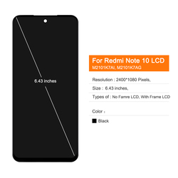 NumÃ©riseur d'Ã©cran tactile LCD avec cadre, Super AMOLED, Xiaomi Redmi Note 10, 4G, 7AG, M210, 7A small picture n° 3