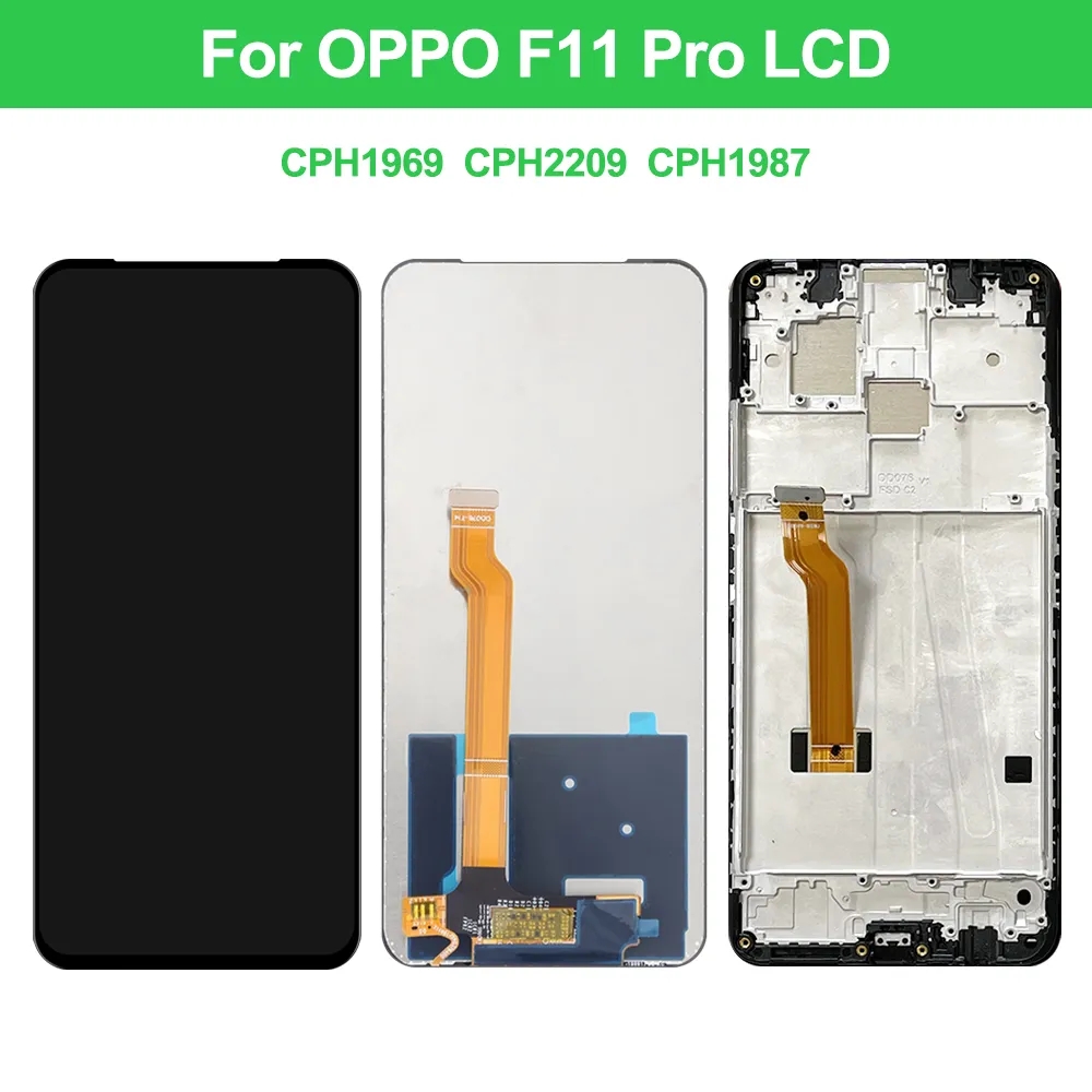 Ensemble Ã©cran tactile LCD avec chÃ¢ssis, 6.53 original, pour OPPO F11 F11 Pro CPH1913, CPH1969 n° 5