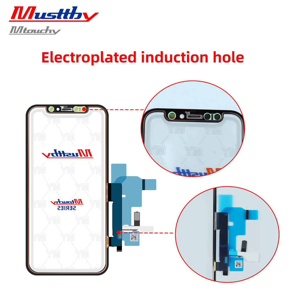 NOVECEL-NumÃ©riseur tactile OEM avec colle OCA, verre de copie, piÃ¨ces de rechange d'Ã©cran, iPhone 11Pro X Xs Max Poly 11 12 Pro, 10 piÃ¨ces n° 6