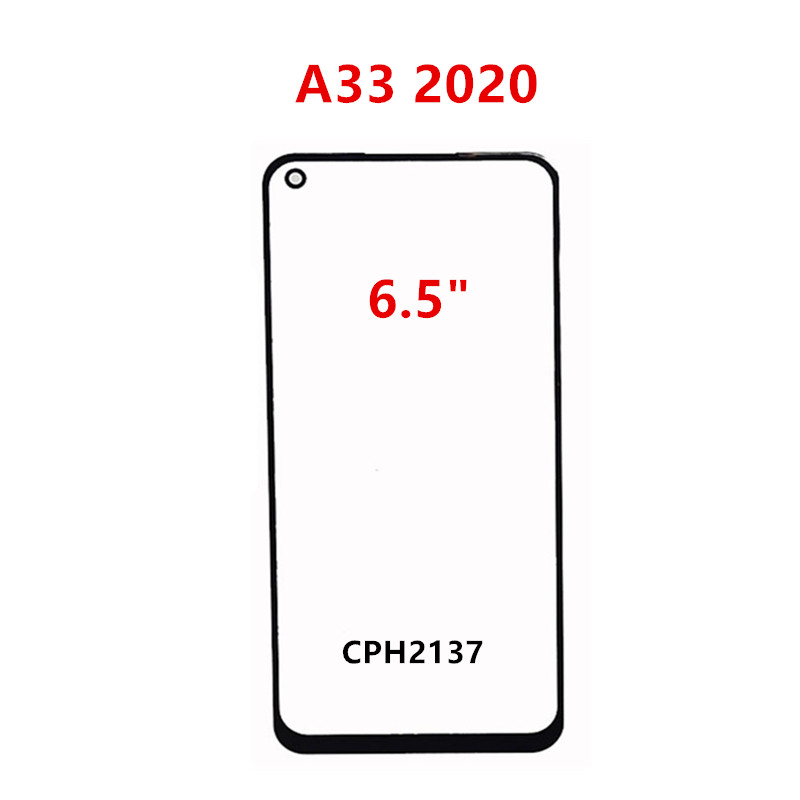 Verre extÃ©rieur pour OPPO A31, A33, A35, A36, A53, A54, A55, A55S, A54S, Ã©cran tactile, panneau avant, Ã©cran LCD, rÃ©paration, piÃ¨ces de rechange, OCA n° 3