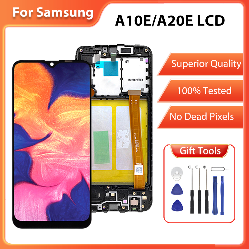 Ensemble Ã©cran tactile LCD de remplacement, avec chÃ¢ssis, pour Samsung Galaxy A20E A10E A102 AAth, 1 piÃ¨ce, vente en gros n° 1