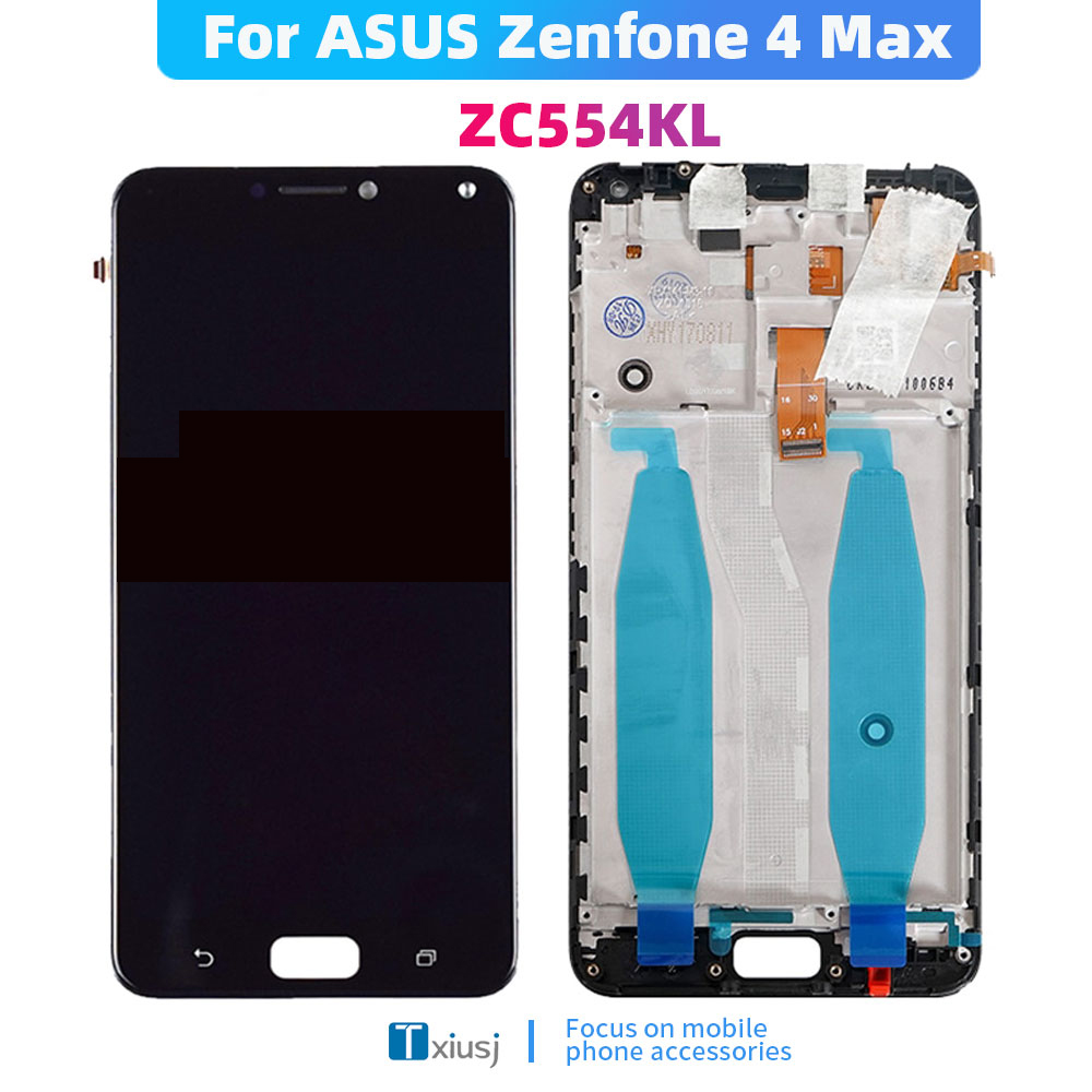 Ã‰cran tactile LCD avec cadre, HÃ©bergements eur, piÃ¨ces de rechange, ASUS Zenfone 4 Max, ZC554KL, X001D, 5.5 pouces, original n° 1