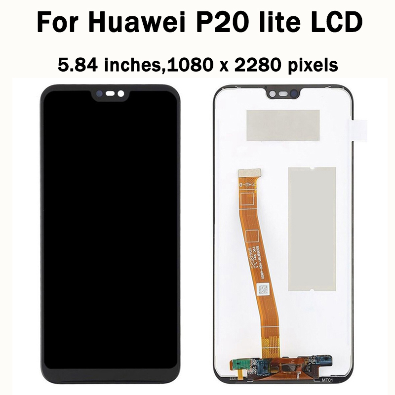 Ã‰cran tactile LCD d'origine pour Huawei P20 Lite P20lite, HÃ©bergements eur pour Huawei Nova merveilleuse novamerveilleuse LCD ANE-LX1 Ã©cran ANE-LX2 n° 2