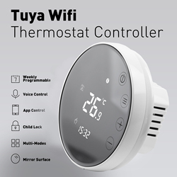 Beok â€“ Thermostat Wifi intelligent Tuya, chaudiÃ¨re Ã  gaz, chauffage au sol, thermorÃ©gulÃ©, Ã©cran tactile LCD, tÃ©lÃ©commande, pour Alice, Alexa small picture n° 2