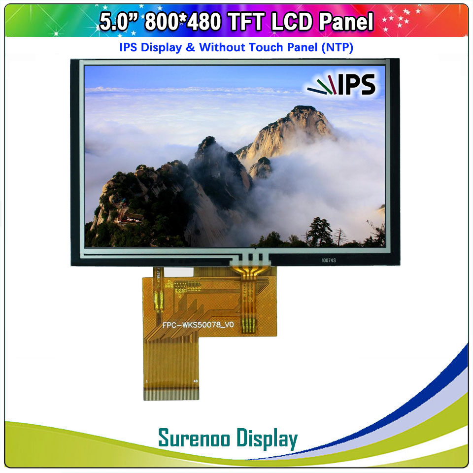 Ã‰cran Tactile IPS RVB TFT LCD de 5.0 Pouces, Moniteur RÃ©sistif IIC I2C GT911, 800x480 800480, 40P/24 _ Bit n° 3